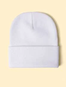 Customized Knit Hat - Adult Personalized Winter Warm Hat - Customizable Logo - Christmas Gift - Couple Text Knit Hat - Multicolor - View 8