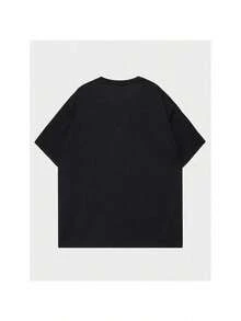 2025  Interstellar Wormhole Space Science Fiction T Shirt Pure Cotton Clothing Vintage Short Sleeve Round Neck Tees T-Shirts - Black - View 5