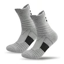 Professional Sports Socks, Mid Tube Basketball Socks, Thick, Durable, Odor Proof Running Sports Socks - Multicolor - View 3