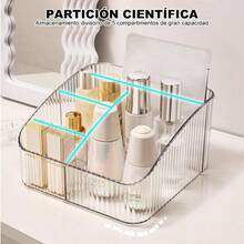 huOrganizador de MaquillajeOrganizadores para Cosméticas Acrilicos Transparente de Gran Capacidad Soportes para Maquillaje Caja de Almacenamiento de Joyería Para Cuidado de Piel Estuche para Baño220 - Transparente - Ver 4