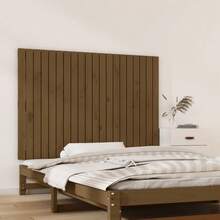 Tête de lit murale vidaXL, brun miel, 127,5 x 3 x 90 cm, en pin massif - Multicolore - Voir 3