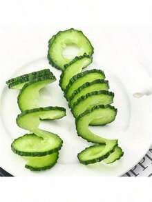 1 Set/6 Pieces Multifunctional Spiral Potato Slicer, Novel Potato Cyclone Potato Roll Making Convenient Artifact, Stainless Steel Manual Tornado Vegetable Cutter, Suitable For BBQ, Camping Kitchen Tools Kitchen Gadgets Essential Valentine's Day Vegetable Chopper & Fruit Slicer, Multifunctional Plastic Vegetable Slicer - Multicolor - View 10