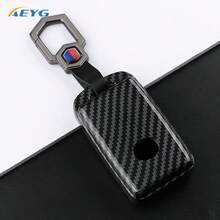 Vỏ bảo vệ chìa khóa xe ABS với họa tiết sợi carbon, phù hợp cho dòng xe 3 Series (2019-2023), CX30, CX5, CX3, CX8, CX9 và các mẫu xe khác có hệ thống mở khóa không cần chìa khóa. - B - Xem 3