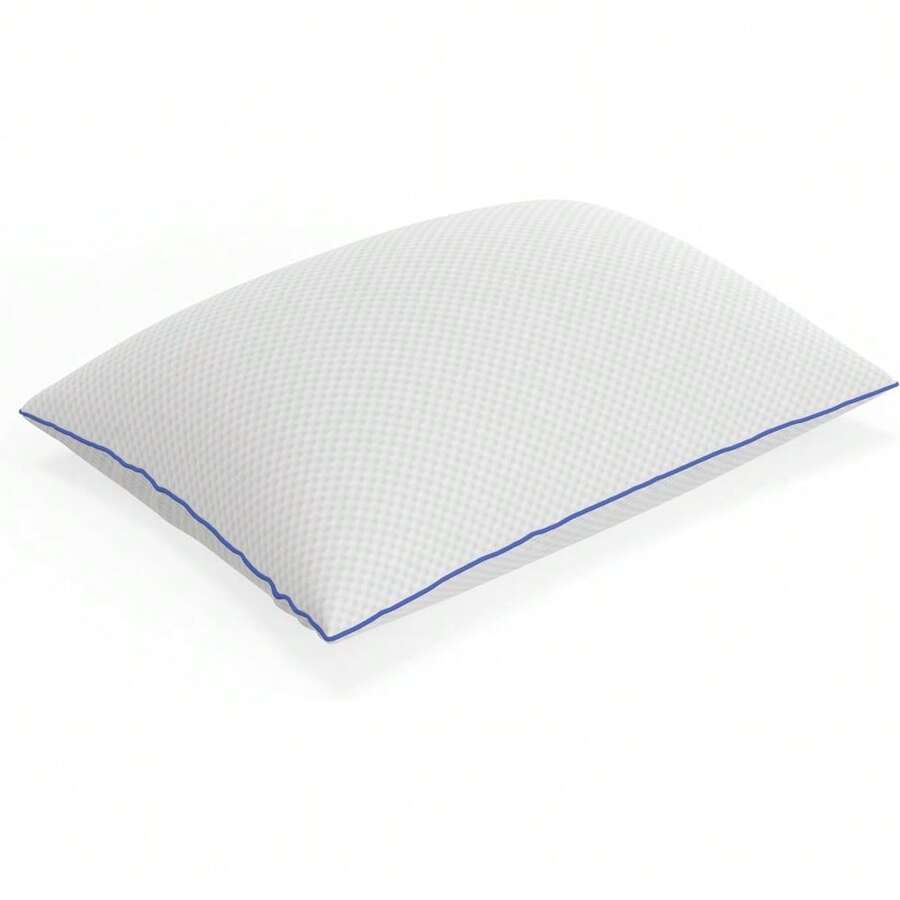 Oversized Cooling Gel Pillow Set Of 2, 15x27 Inch Shredded Fill With Breathable Cover - Default - View 1
