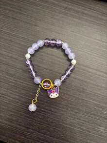 三丽鸥库洛米和美乐蒂串珠手工手链，时尚配饰