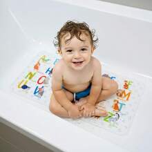 Bath Mats For Tub - Large Cartoon Non-Slip Bathroom Bathtub Mat For Toddler Anti-Slip Shower Mats For Floor 35x16Machine Washable XL Size Bathroom Mats Alphabet - Alphabet - View 2