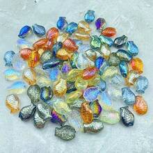 90pcs Fish Crystal Glass Beads For Jewelry Making Fish Glass Spacer Beads For Earring Bracelet Necklace Key Chains Jewelry DIY Craft Making 14x10mm - 紅色 - 查看 3
