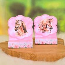 20 Porta Bis duplo - CAVALO ROSA menina Haras Conwtry Cowgirl - Lembrancinha de festa infantil - PEGUE E MONTE - Multicolorido - Visão 7