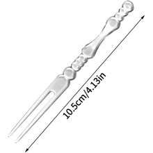 100pc Plastic Fruit Cake Forks, 100 Pieces, Transparent Heart-Shaped, Mini, Lightweight, Luxury Cocktail Forks, Decorative, For Appetizers, Desserts, Cheese, And Food Picks - White - View 9