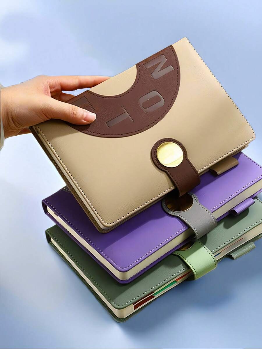 1 PC A5 Magnetic Clasp PU 2026 Planner – 320 Pages (160 Sheets) Thick Dated Notebook. Master Your Time With Schedule Templates, Address Book & Annual Calendar. 365-Day English Productivity System For Daily Planning & Office Organization.