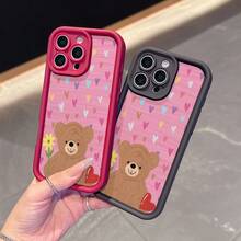 La carcasa del teléfono anti - caída, simple y de moda, está hecha de material tpu y ofrece protección de amortiguación para iPhone 17, 16, 15, 14, 13, 12, 11 Pro / air / xR / XS y samsungs25 / S24 / S23 / S22 / Fe / plus. Regalos para amigos y San valentín. - Blanco - Ver 3