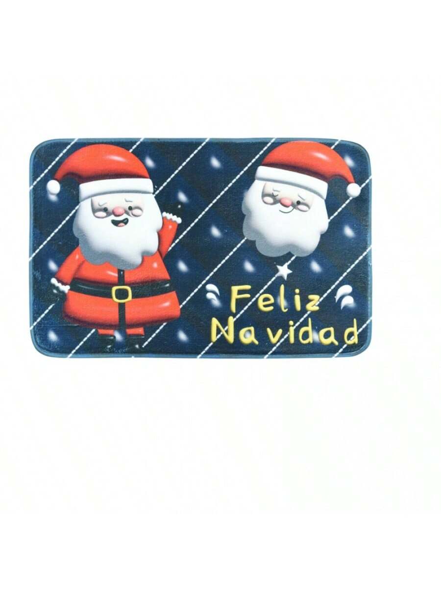 Alfombra de espuma de franela estampada 50*80 - Estilo navideño