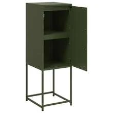 Credenza vidaXL verde oliva 36x39x107 cm in acciaio - Multicolore - Visualizzare 9