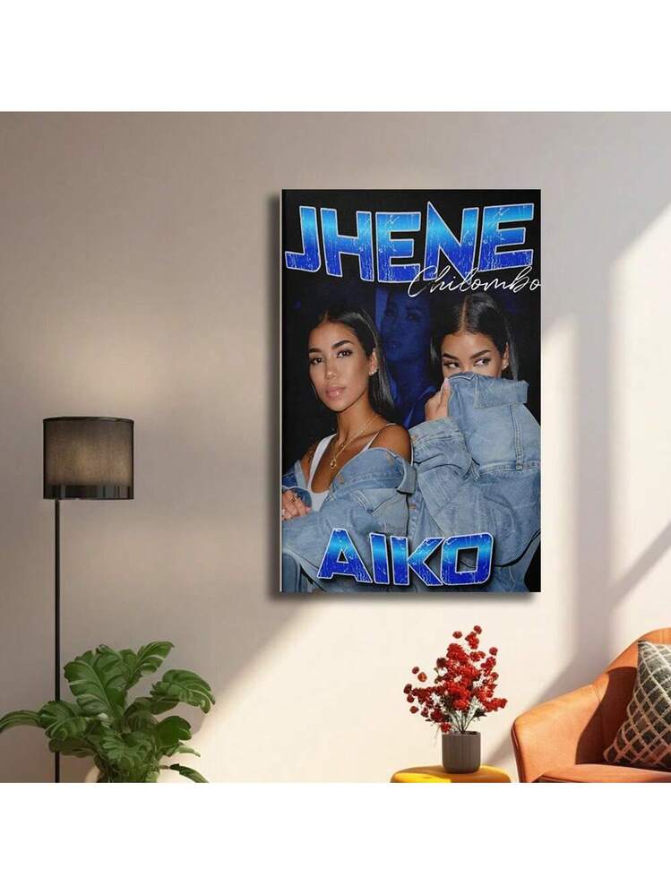 Framed Jhene Aiko Poster Print, R&B Music Wall Art, Jhene Aiko