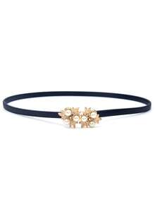 1 حزام خصر معدني للنساء، مزين بتصميم نجمة الثلج على إبزيم الخصر، إكسسوار تنورة متعدد الاستخدامات - متعدد الألوان - مشاهدة 7