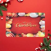 Alfombra de tierra de diatomeas 48*78 - Estilo navideño - Rojo - Ver 5