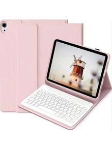 TenYide Slim Bluetooth Keyboard + Tablet Magnetic Protective Case, Multi-Angle Stand, Foldable Stand, Anti-Fall/Shock/Dust/Fingerprint, Tablet Protective Cover Compatible With Ipad Series/ Galaxy TAB Series/ MatePad Series/Honor Pad Series/ Pad Series/Redmi Pad Series/ Tab/ Xiaoxin TAB Series, Multiple Color Options - Color - View 6