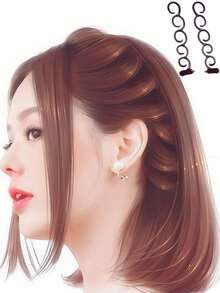 2/4/6pcs/Set Girls Hair Styling Tools, Hair Accessories Set, Kids Hair Clips, Bun Maker, Hair Comb, Hair Styling Tools, Non-Damaging Braiding Clips, Holiday Gift