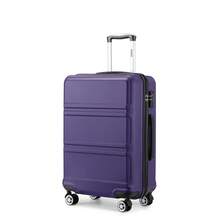 20 24 28 32 Inch Suitcase ABS PC Hard Shell Luggage Carry On Cabin Check In XL Extra Large Lightweight Spinner Wheels TSA Lock 3 Piece Set Travel - Purple - View 15