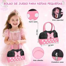 RFID Bolso de Juego para niñas pequeñas, Juego De Bolsas para Niñas Dress Up, Set de Juego de Maquillaje de Simulación, Juguete de Princesa, Regalo de Cumpleaños para Niñas - 1 - Ver 8