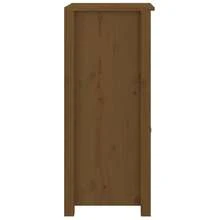 Aparador vidaXL color miel, 40x35x80 cm, madera maciza de pino. - Multicolor - Ver 6