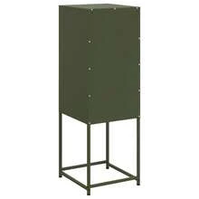 Credenza vidaXL verde oliva 36x39x107 cm in acciaio - Multicolore - Visualizzare 8