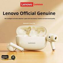 Lenovo 联想 TA210 无线蓝牙耳机 - 超长续航，入耳式运动耳机，ENC 主动降噪，四麦克风智能通话降噪，白色/月光白，黑色 - 礼品设计 - 黑色 - 查看 6