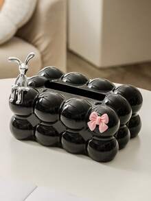 1pc Cloud Shaped Plastic Tissue Box, Square Desktop Tissue Box, Cotton Candy Design Napkin Paper Box, Suitable For Decoration In Living Rooms, Bedrooms, And Dining Tables - Multicolor - View 13