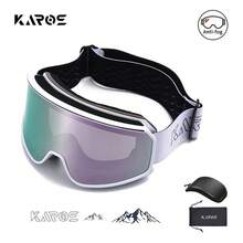 KAROS New Stylish Ski Goggles, Professional Outdoor Snow Anti-Fog Dual-Lens Myopia Protective Glasses - Multicolor - View 6