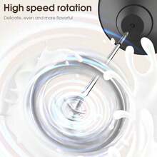 Electric Milk Frother, Egg Beater, Coffee Stirrer, Black - Multicolor - View 2
