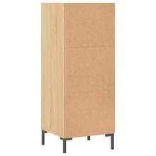 Aparador vidaXL en roble Sonoma, 34,5 x 32,5 x 90 cm. Material a base de madera. - Multicolor - Ver 6