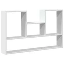 Estantería de pared vidaXL blanca, 99 x 15 x 60 cm, material a base de madera. - Multicolor - Ver 10