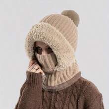 针织帽、围巾、口罩、多功能帽、防风保暖羊毛帽，女士冬季骑行必备，骑行和滑雪旅行必备