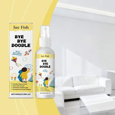 墙面涂鸦清洁喷雾，家用墙面污渍去除剂，铅笔和蜡笔快速清洁喷雾