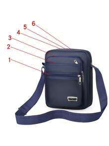 极简时尚单肩包，休闲男士单肩包，极简帆布斜挎包