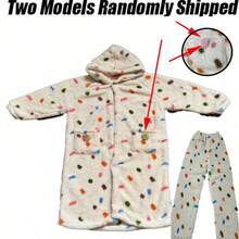 1 chiếc áo choàng tắm nữ bằng vải lông san hô mới năm 2025, áo choàng tắm dài có mũ mềm mại, bộ đồ ngủ bằng vải lông san hô, đồ ngủ mùa đông ấm áp và thoải mái, đồ mặc nhà mềm mại. - Nhiều màu - Xem 20