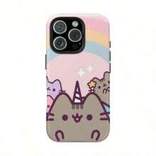 2pcs(5)A Cute Pusheens Phone Case That Features Ice Cream, Compatible With For Iphone Models 16E, 16, 15, 14, 13, 12, 11 Pro Max, X, XR, XS Max, 8, And 7 Plus, Made Of Transparent TPU Soft Shell Smartphonelong Sleeve Tops17promaxlong Sleeve Tops - 1pc - 查看 4