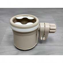 1个二合一旋转杯架，安全座椅杯架，电动自行车水壶双杯架，婴儿推车杯架 - 黑色 - 查看 10