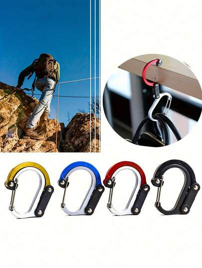 Multi-Function Hiking Backpack Quick-Release Buckle, Functional Swivel Buckle, D-Ring Outdoor Travel Buckle For Wild Adventures Quick-Access Hardware, Gear Securing Solution Minimalist Outdoor Design, Practical Travel Aesthetics Corrosion-Resistant Alloy Material, Travel Storage Pouch For Backpackers And Outdoor Enthusiasts Ideal For Hiking, Mountaineering, Camping, Skiing, Recreation, And Lightweight Travel