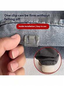 10pcs Invisible Pant Leg Clips, Can Shorten Pant Length, No Sewing Required, Rolled Edge Clips Prevent Pants From Dragging On The Ground - Multicolor - View 5