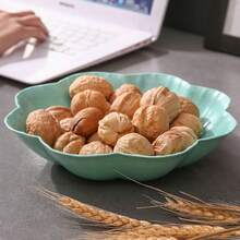 Shaped Fruit Bowl Plastic Snack Tray Salad Plate Nut Serving Platter Party Appetizer Tray Kitchen Restaurant - Multicolor - View 4