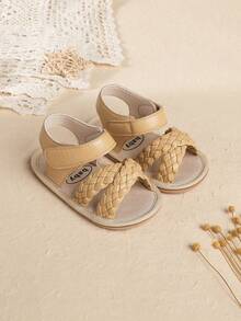 Summer Infant/Toddler Soft Bottom Breathable Sandals, 0-1 Years Old, 5-8-12 Months - Apricot - View 1