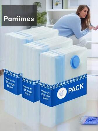 Vacuum Storage Bags With Pump, Used For Sealing And Compressing Clothes, Blankets And Quilts To Save Home Space. Essential Travel Storage Bags For Back To School, Home Packing, Storing Clothes, Blankets, Down Jackets, Pillows