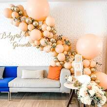 10/20/30/40/50个裸气球，18/12/10/5英寸波西米亚米色杏色气球花环拱门套装，适用于派对装饰、性别揭晓派对、毕业典礼、结婚纪念日、新娘送礼会、派对用品 - 杏色 - 查看 9