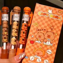 1盒弹出式圆珠笔，颜色和款式可选，高品质创意文具，适合学生使用，黑色墨水圆珠笔，办公签名用品，适合作为礼物送给学生、家人、朋友和同事，也可作为学校考试用品，以及情人节、生日、派对和返校季的礼物