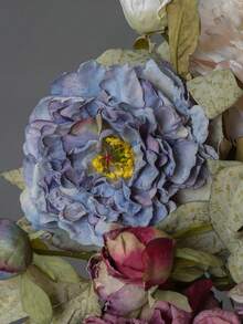1pc High Quality Vintage Peony Artificial Flower, Home Decor Ornament, Wedding Aisle Flower - Multicolor - View 11