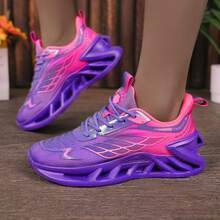 新款网面休闲鞋，软底跑步鞋，女士运动鞋，女士时尚休闲鞋 - 紫色 - 查看 1