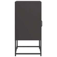 Comodino vidaXL, nero, 36x39x78 cm, acciaio laminato a freddo - Multicolore - Visualizzare 7