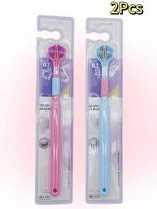 1/2/4/8 chiếc Bàn chải đánh răng GentleCare có 3 mặt - Lông bàn chải bằng nylon siêu mềm, thích hợp cho răng và nướu nhạy cảm, thiết kế hình chữ V để làm sạch sâu, góc 45 độ để tiếp cận các vùng khó làm sạch, bàn chải chăm sóc răng miệng hàng ngày cho gia đình để chăm sóc răng nhạy cảm | Tay cầm tiện dụng | Thiết kế cầm chắc chắn - Nhiều màu - Xem 21