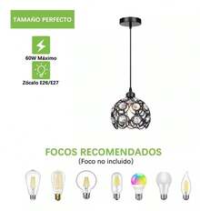 Candeladores Lámparas de araña creativas Lámparas retro de bares Lámpara de lámpara de restaurante de hierro forjado - Negro - Ver 10